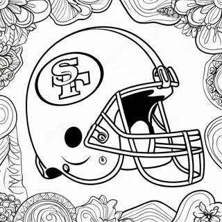 49ers Logo Coloring Page 1451-1203