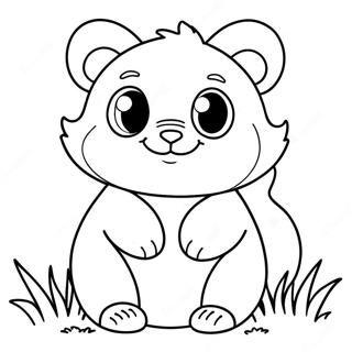 Cute Animal Tots Coloring Page 14980-12090