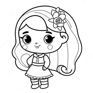 Pretty Girl Cute Girl Coloring Page 1531-1274