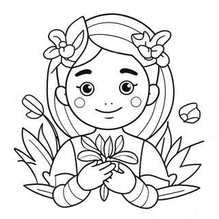 Pretty Girl Cute Girl Coloring Pages