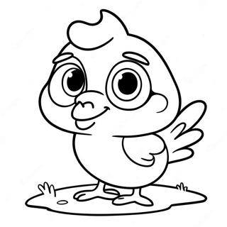 Brave Chicken Little Coloring Page 15590-12581