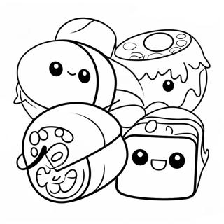 Sushi Coloring Pages