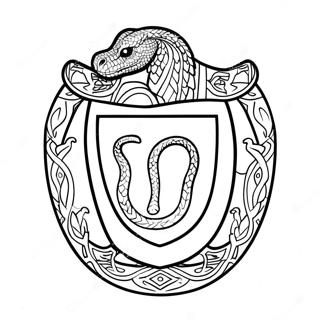 Harry Potter Slytherin Coloring Pages