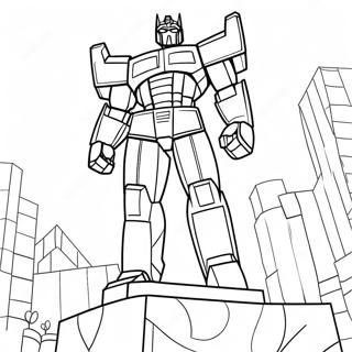 Optimus Prime Heroic Coloring Page 162-131