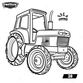 Case Tractor Coloring Page 16919-13635