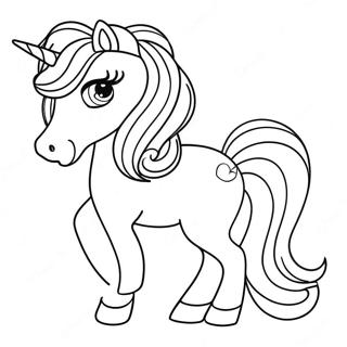 Lisa Frank Rainbow Unicorn Coloring Page 171-133