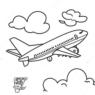 Boeing 737 In Flight Coloring Page 17830-14370