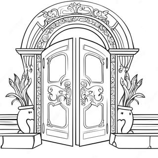 Mysterious Seek Doors Coloring Page 18110-14594