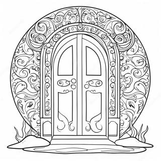 Mysterious Seek Doors Coloring Page 18110-14595