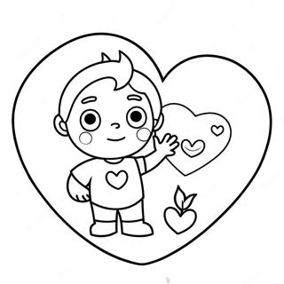 Cute Dad With Heart Coloring Page 18290-14737