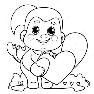 Cute Dad With Heart Coloring Page 18290-14738