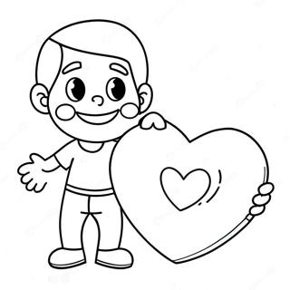 Cute Dad With Heart Coloring Page 18290-14740