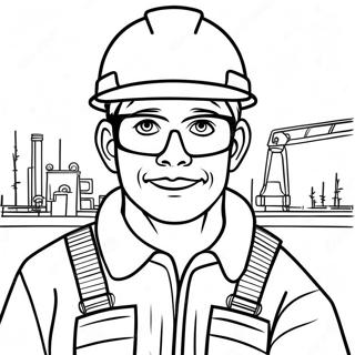 Construction Worker Coloring Pages