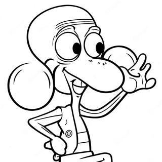 Squidward Coloring Page 1841-1516