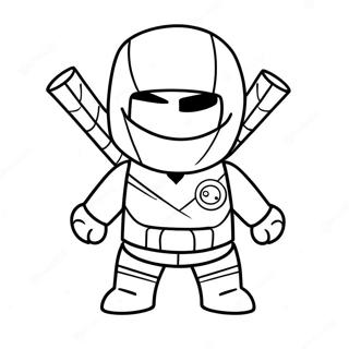 Ninja Roblox Coloring Page 18439-14856