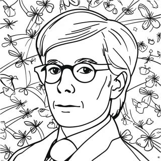 Andy Warhol Coloring Page 18609-14986