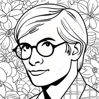 Andy Warhol Coloring Page 18609-14988