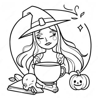 Witchy Coloring Pages