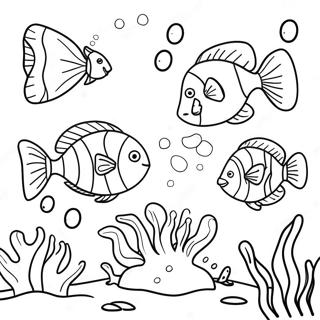 Fun Underwater Scene Coloring Page 1902-1569