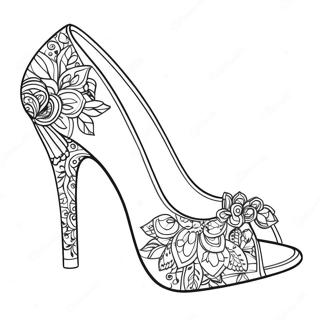 High Heel Fashionista Coloring Page 19031-15321