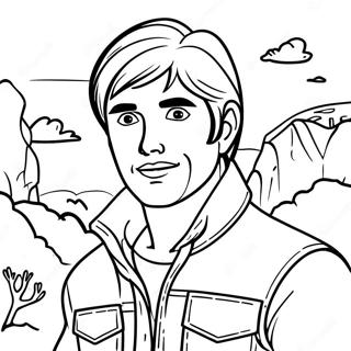 Adventurous Ken Coloring Page 19052-15342