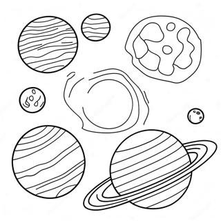 Colorful Planets In The Solar System Coloring Page 1962-1613