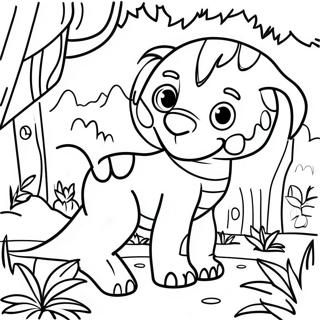 Exciting Jungle Adventure Coloring Page 20072-16158