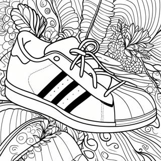 Adidas Superstar Sneakers Coloring Page 20152-16222