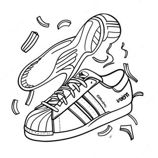 Adidas Superstar Sneakers Coloring Page 20152-16223