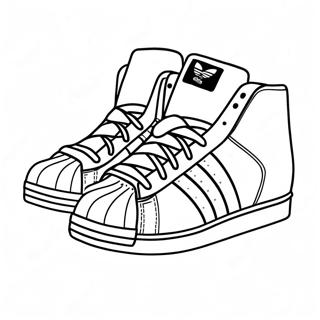 Adidas Superstar Sneakers Coloring Page 20152-16224