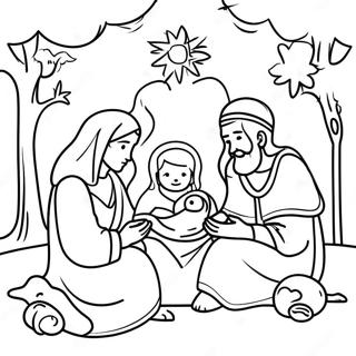 Nativity Coloring Pages