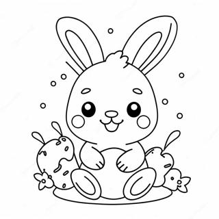 Kawaii Bunny Coloring Page 21261-17094