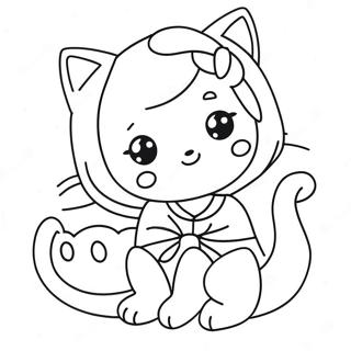 Kawaii Girl Coloring Pages