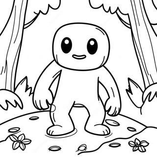 Creeper In A Forest Coloring Page 22-19