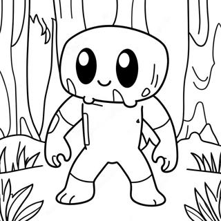 Creeper In A Forest Coloring Page 22-20