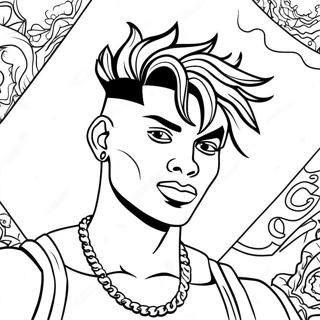 Nle Choppa Coloring Page 24391-19585