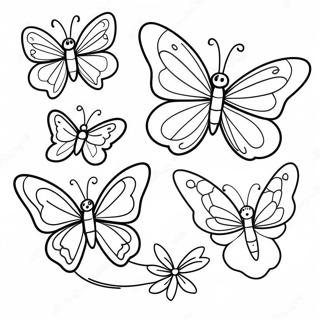 Life Cycle Of A Butterfly Coloring Page 24431-19622
