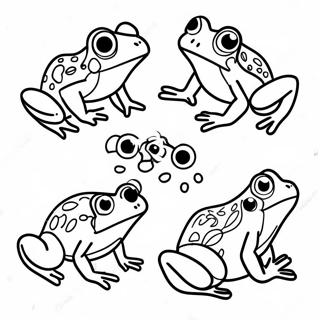 Colorful Life Cycle Of A Frog Coloring Page 24432-19628