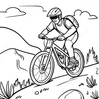 Mountain Bike Coloring Pages