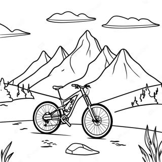 Mountain Biking Adventure Coloring Page 24462-19649