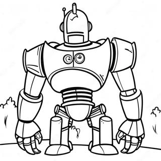 Friendly Iron Giant Coloring Page 24562-19734