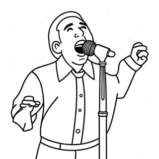 Ivan Cornejo Singing On Stage Coloring Page 24622-19787