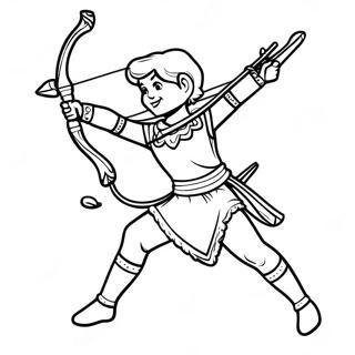 Bow And Arrow Coloring Page 24721-19853