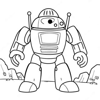 Tobot Coloring Page 25671-20614