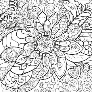 Pattern Coloring Page For Kids 2581-2110