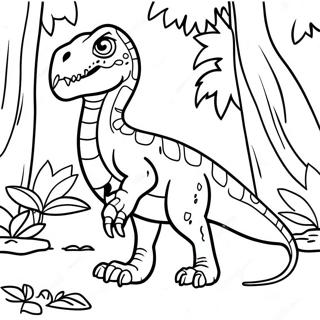 Indoraptor In A Jungle Coloring Page 25912-20818