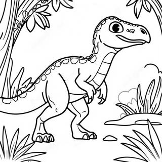 Indoraptor In A Jungle Coloring Page 25912-20820