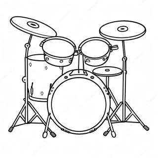 Drum Set Coloring Page 26031-20903