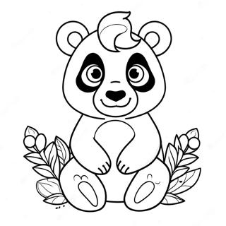 Unicorn Panda Coloring Pages