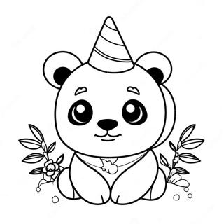 Unicorn Panda Coloring Page 26393-21186